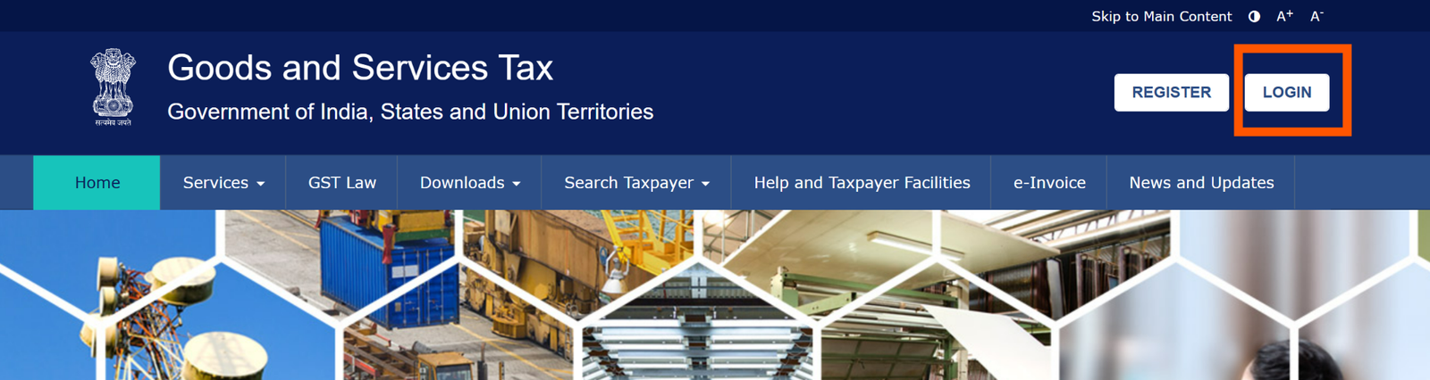 Click the Login button