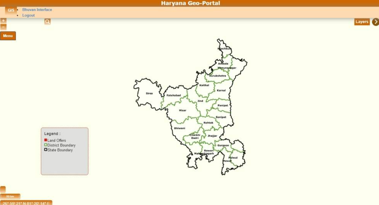 Cadastral Map in Jamabandi Haryana