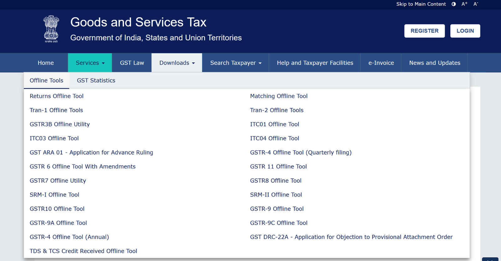 GST Returns Offline Tool