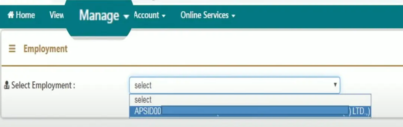Select the company you left