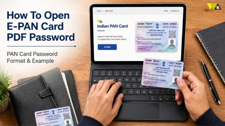 How To Open E-PAN Card PDF Password, PAN Card Password Format & Example